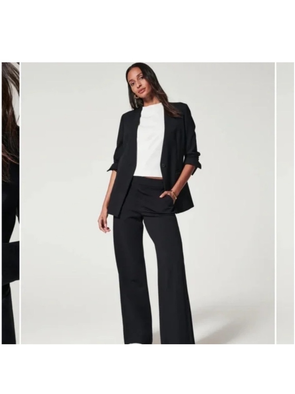 NWT - Spanx The Perfect Collarless Blazer - Black - M
